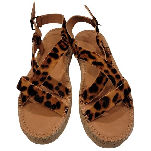 NWOB Madewell Malia Calfhair Espadrille Sandal, 8.5 - Picture 3 of 11